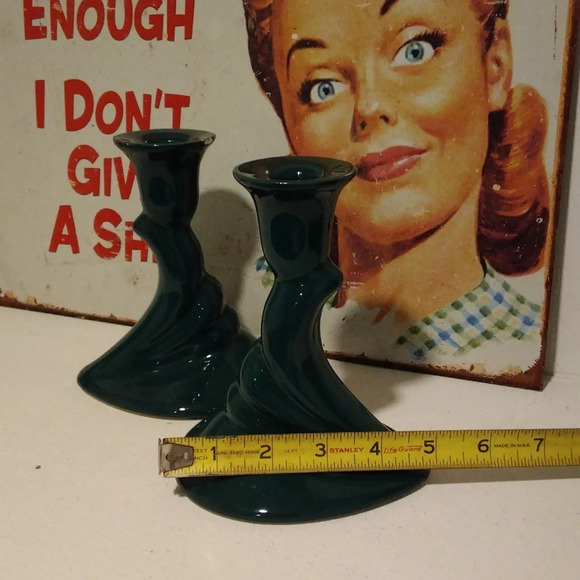 Vintage Haeger Pottery Set Of Ceramic Candle Holders (1993) Royal Haeger - Picture 10 of 10